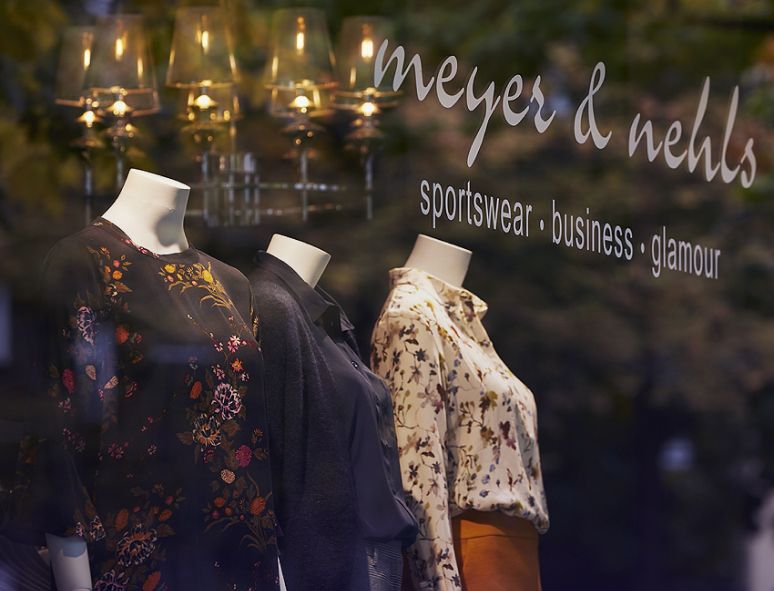 meyer & nehls sportswear, business, glamour Schaufenster